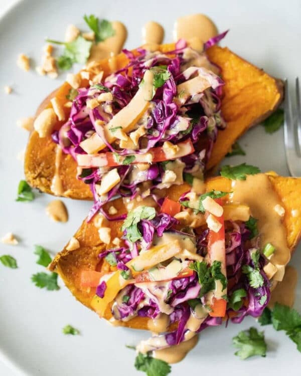 Option 2 -  Stuffed roasted sweet potatoes from Singapore