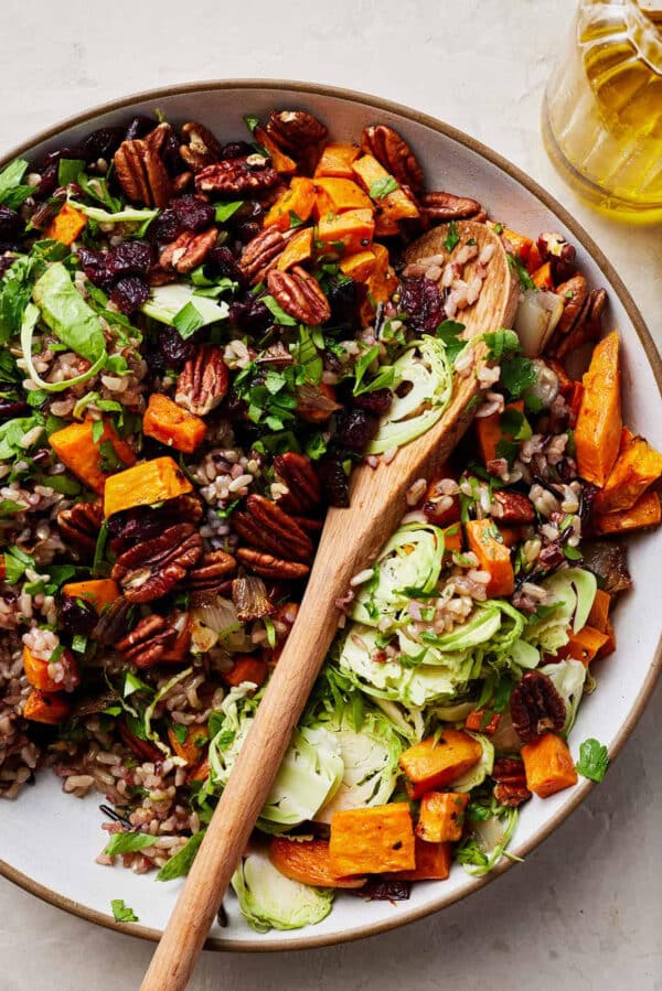 Meals in Minutes - Red rice and Lentil Veggie Pilaf