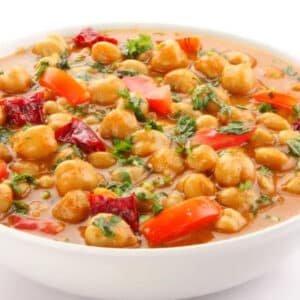Option 2 - Coconut chickpeas with calypso rice