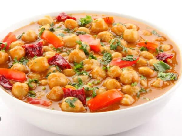 Option 2 - Coconut chickpeas with calypso rice