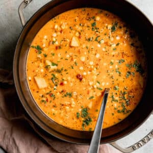 Option 2 - Creamy corn chowder with potatoes