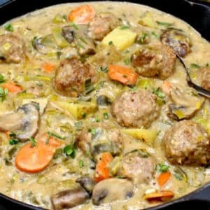 Option 2 - Mushroom veggie ball stew