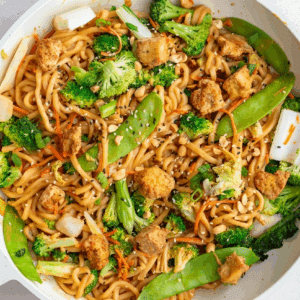 Option 4 - Peanut butter noodles with sesame tofu