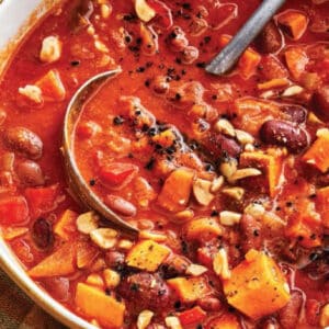 Option 4 - Caribbean coconut red bean stew with plantain and yams