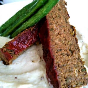 Option 1 -  Lentil loaf with creamy veggies