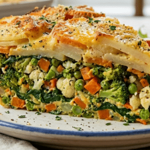 Option 3 - High protein scalloped potato summer pie