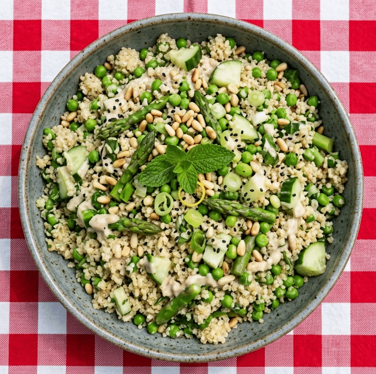 Meals in Minutes - Creamy tahini lemony quinoa salad