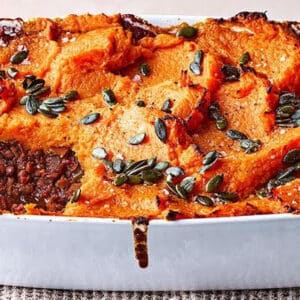 Option 1 - Lentil mushroom sweet potato pie