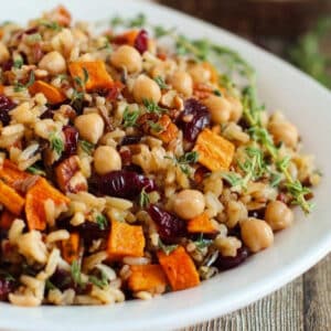 Option 3 - Wild rice pilaf with chickpeas