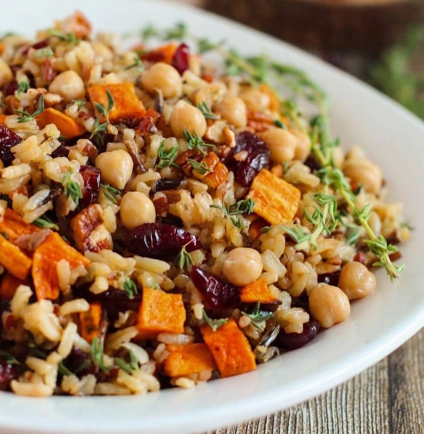Option 3 - Wild rice pilaf with chickpeas