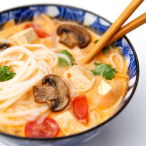 Soup of the Week - Thai Tom Kha veggie noodle soup
