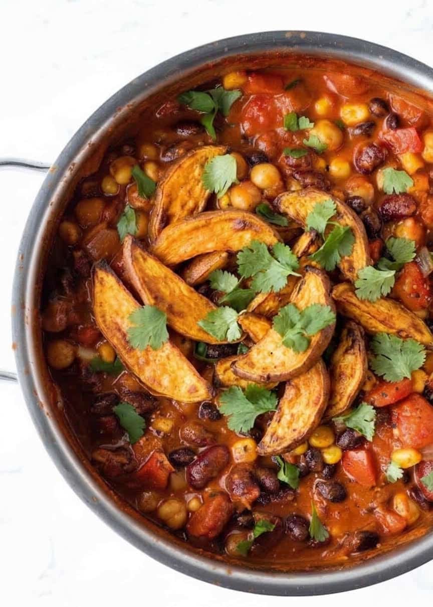 Option 2 - Chili w/sweet potato wedges