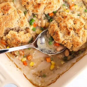 Option 3 - Veggie pot pie with a gluten-free biscuit