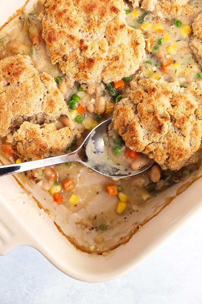 Option 3 - Veggie pot pie with a gluten-free biscuit